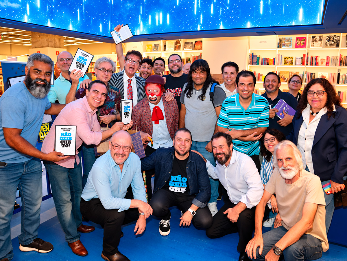 Encontro com leitores e convidados no lançamento de Não Seja Chato