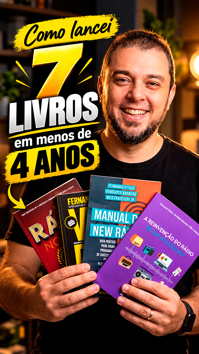 Capa de Reel sobre como lançar sete livros em menos de quatro anos