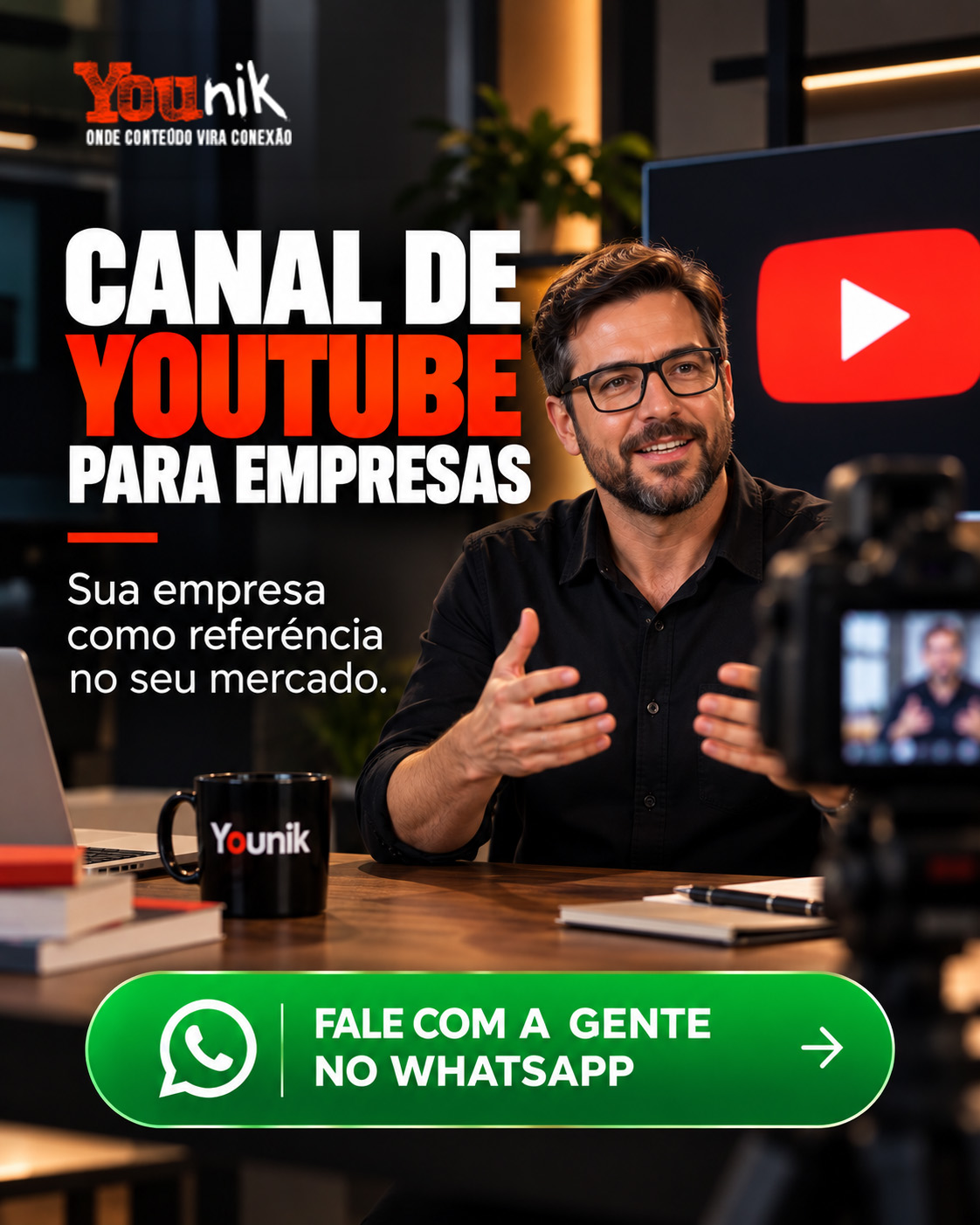 Conheça a produção e gestão de canais no YouTube para empresas pela Younik