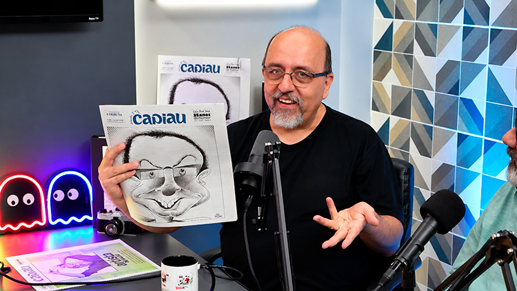 Érico San Juan apresenta edição do Capiau em estúdio de podcast